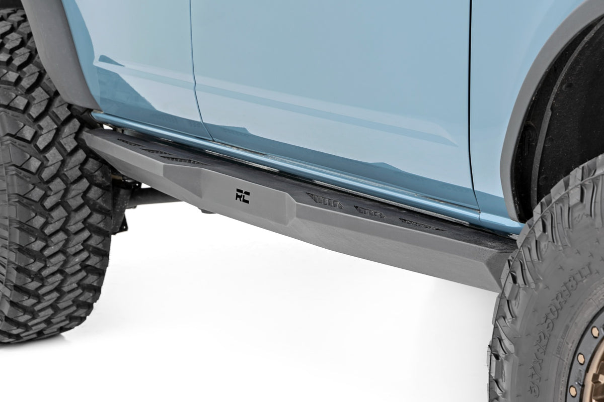 Rock Sliders Heavy Duty 4-Door Ford Bronco 4WD 21-UP Rough Country