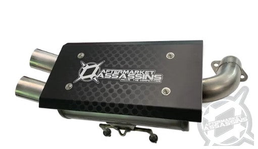 STAINLESS SLIP-ON EXHAUST FOR POLARIS GENERAL & RZR 1000 S by Aftermarket Assassins