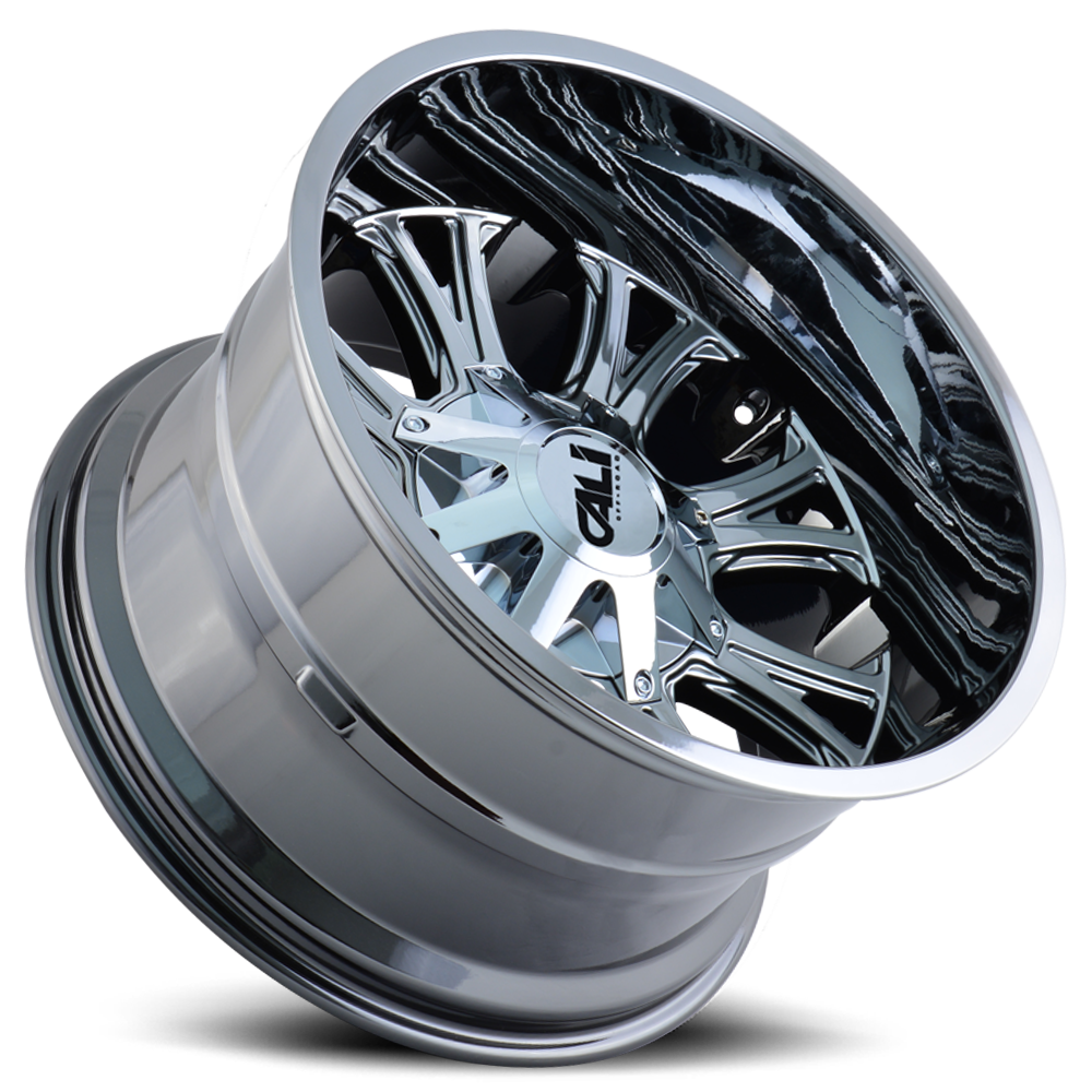 Cast Aluminum Wheels Americana 9101 CH 22x14 Chrome 8 On 165.1/8 On170 Bolt Pattern -76 Offset Cali Offroad Wheels