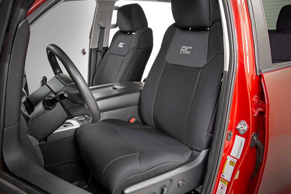 Seat Covers FR w/ Console Cover and Rear Toyota Tundra 2WD/4WD (14-21) Rough Country