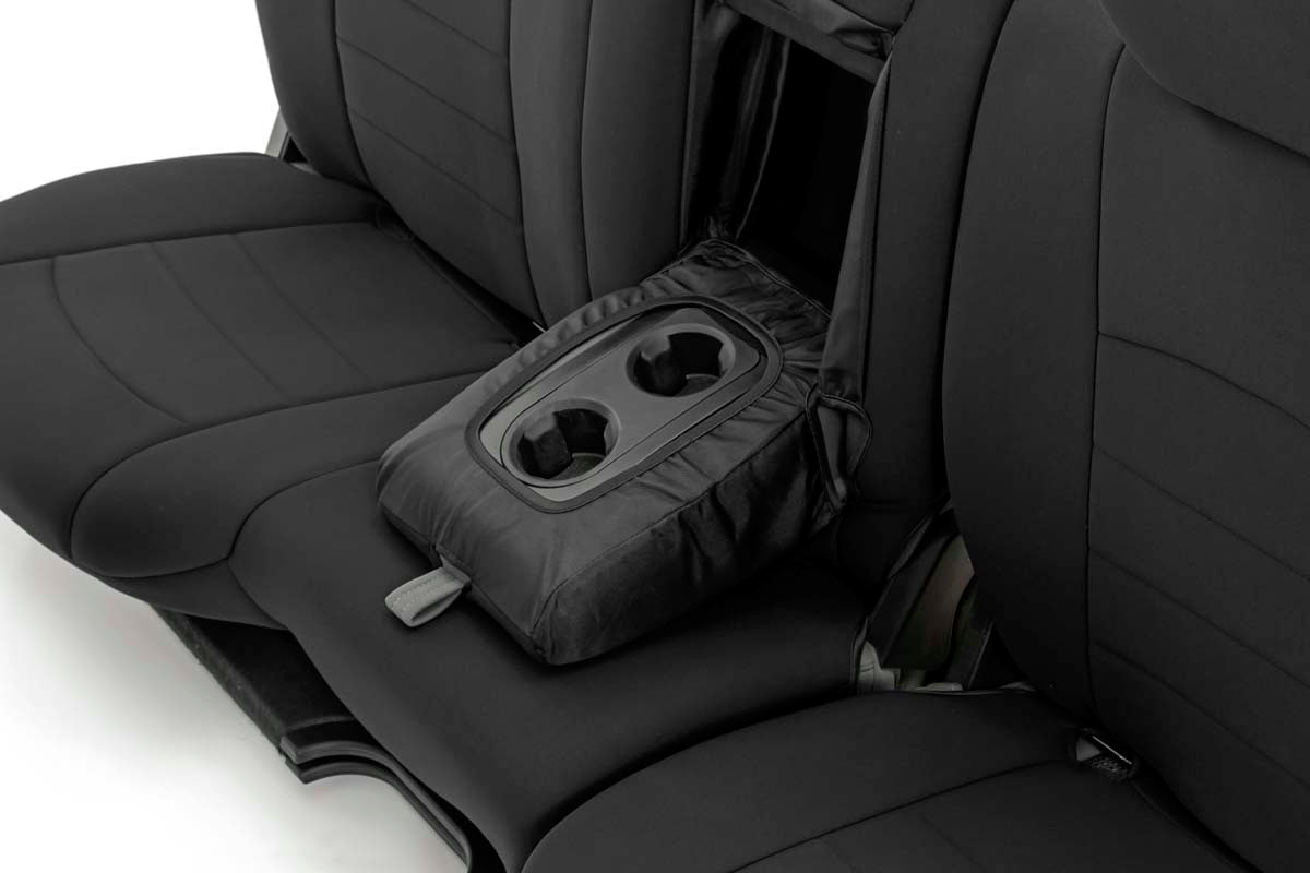 Seat Covers FR Bucket RR w/Arm Rest Ram 1500 (09-18)/2500 (11-18)/3500 (11-18) Rough Country