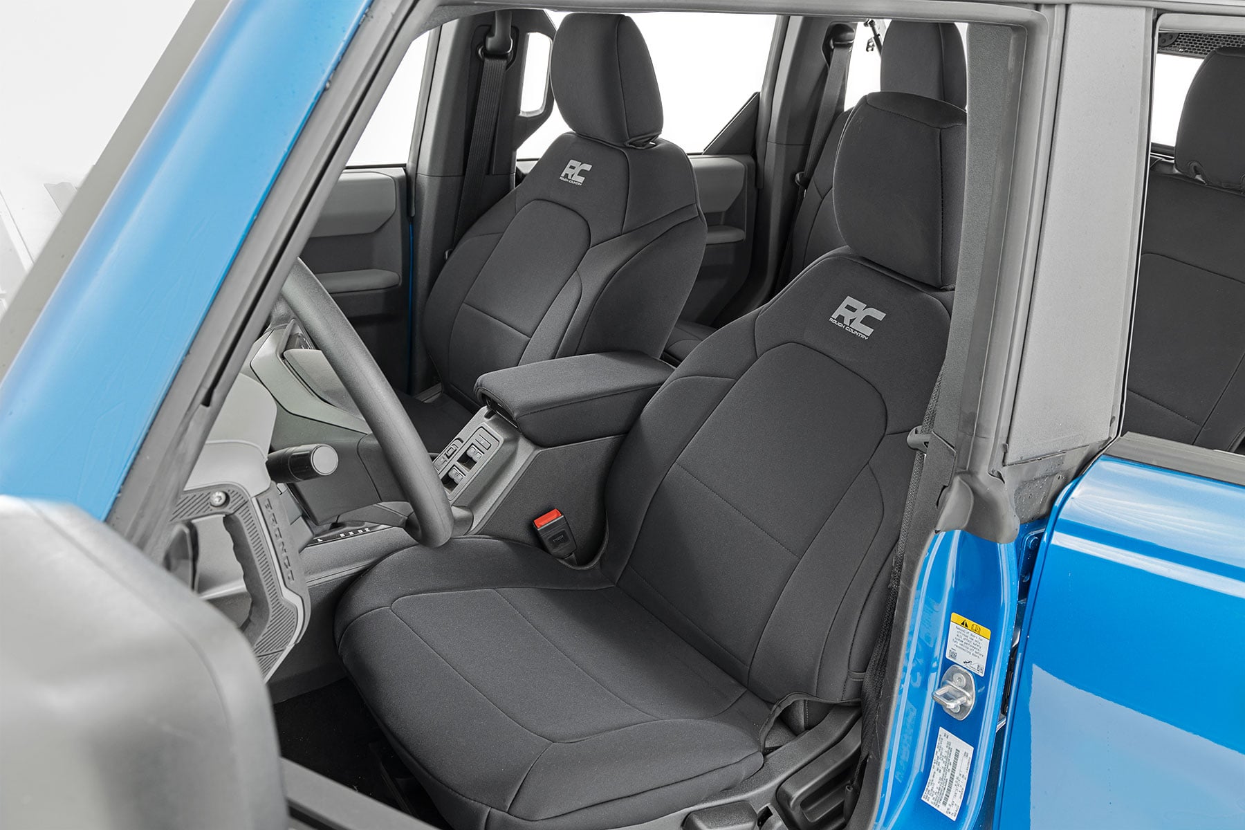 Seat Covers Bucket Seats FR & RR Ford Bronco 4WD (2021-2025) Rough Country