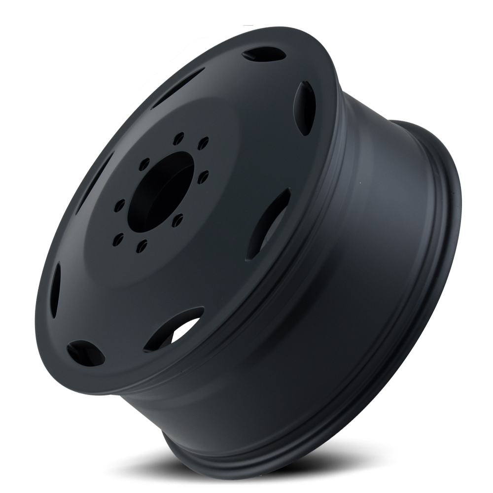 Dually Wheels Brutal Dually 9105 BK 20x8.25 Black 8 On 165.1 Bolt Pattern 115 Offset 116.7 Bore Cali Offroad Wheels