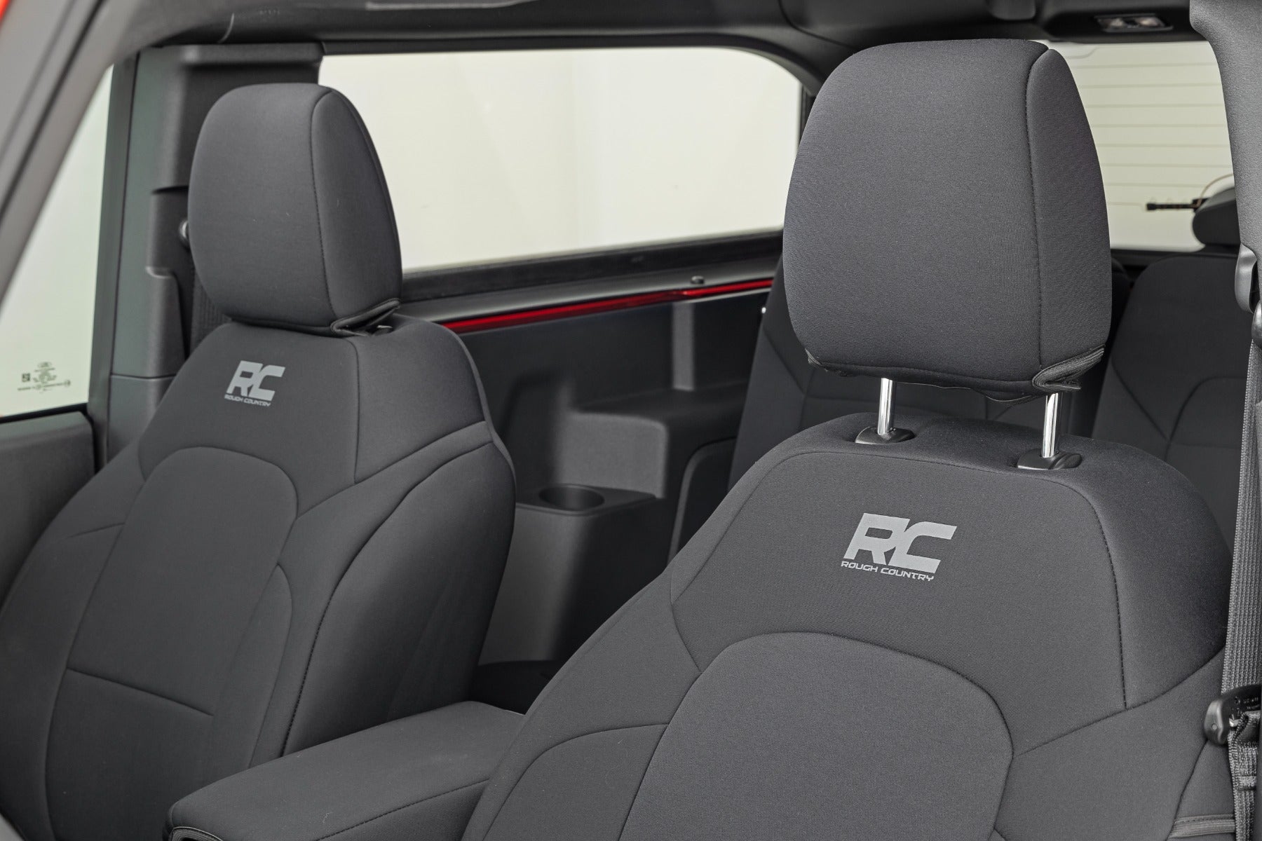 Seat Covers Bucket Seats FR & RR Ford Bronco (2 Door) 4WD (2021-2025) Rough Country