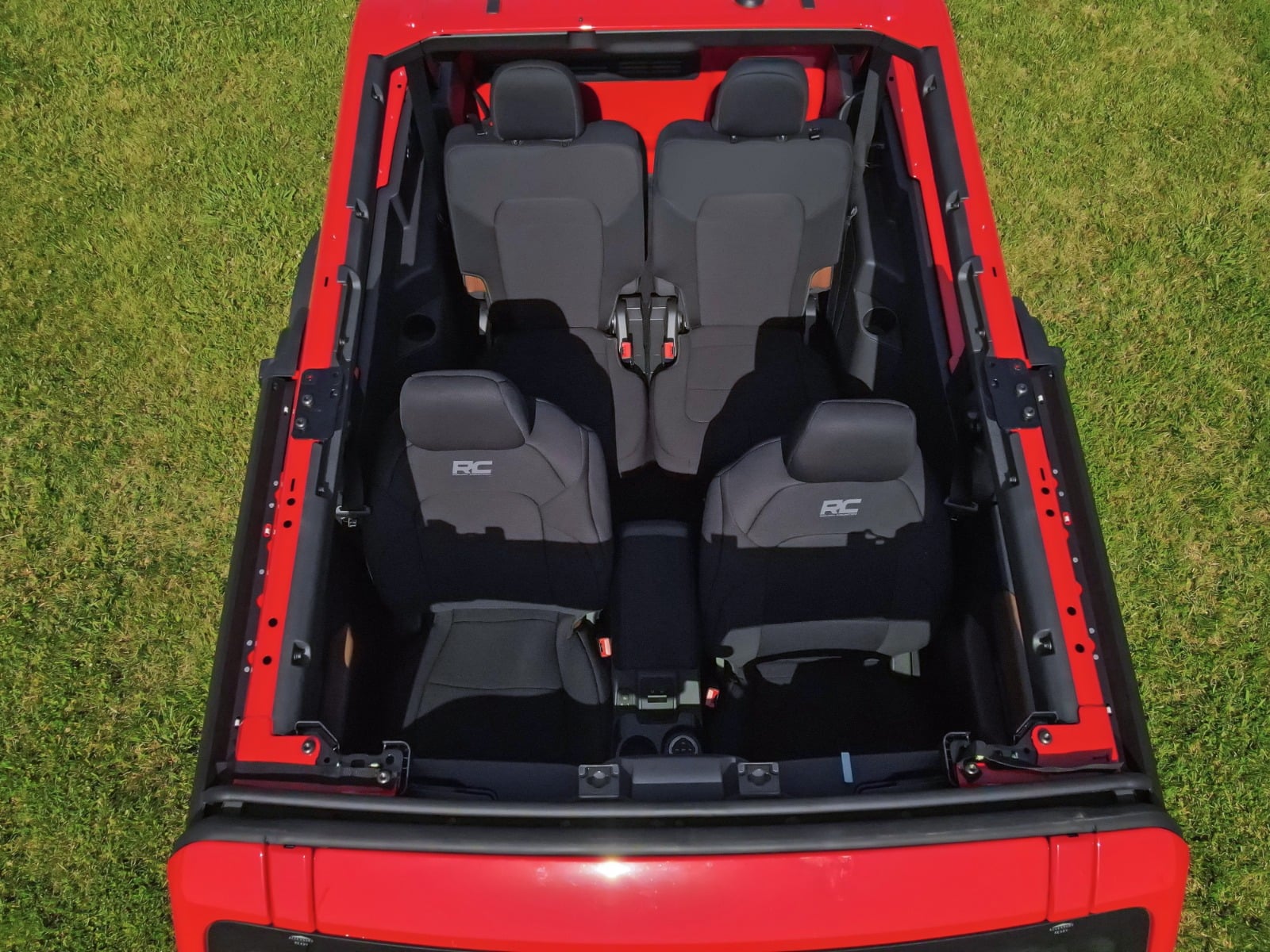 Seat Covers Bucket Seats FR & RR Ford Bronco (2 Door) 4WD (2021-2025) Rough Country