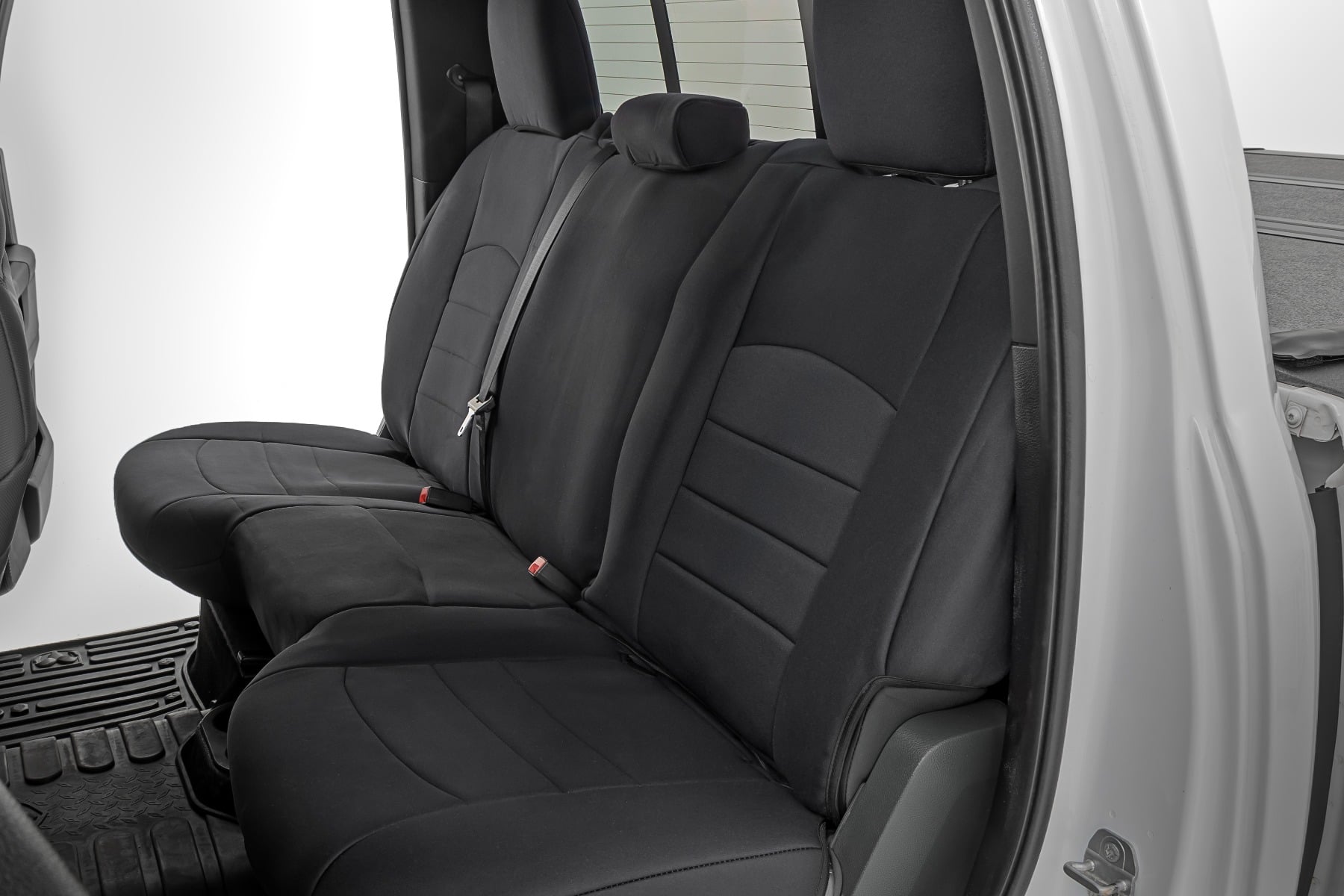 Seat Covers FR Bucket RR Full bench Ram 1500 (09-18)/2500 (11-18)/3500 (11-18) Rough Country