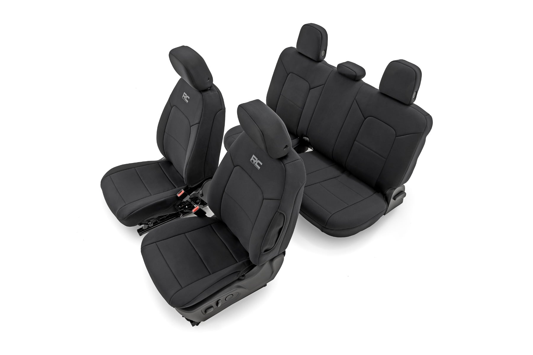 Seat Covers Front Bucket Rear Bench Chevy/GMC Canyon/Colorado (23-26) Rough Country