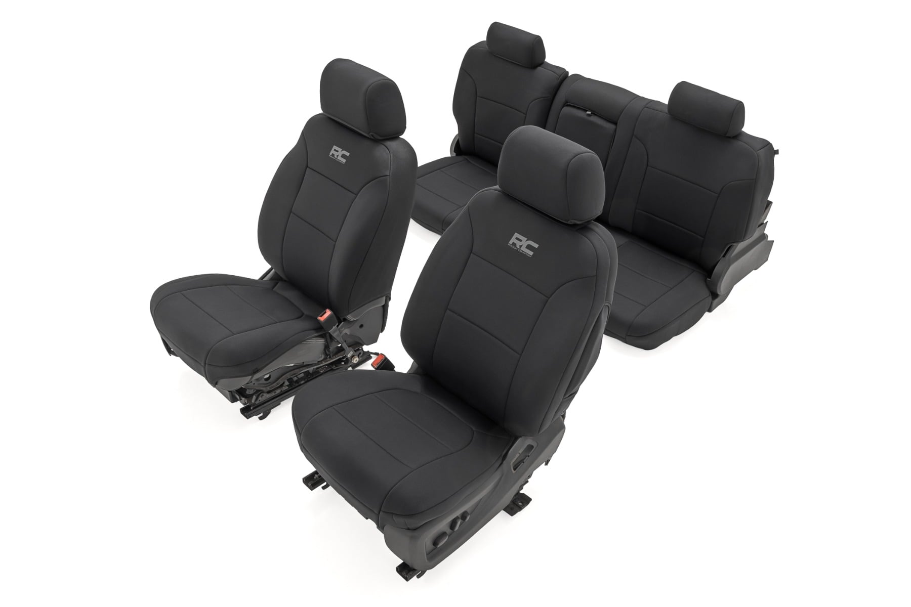 Seat Covers FR Bucket & RR 60/40 Bench Silverado/Sierra 2500HD/3500HD (14-26) Rough Country
