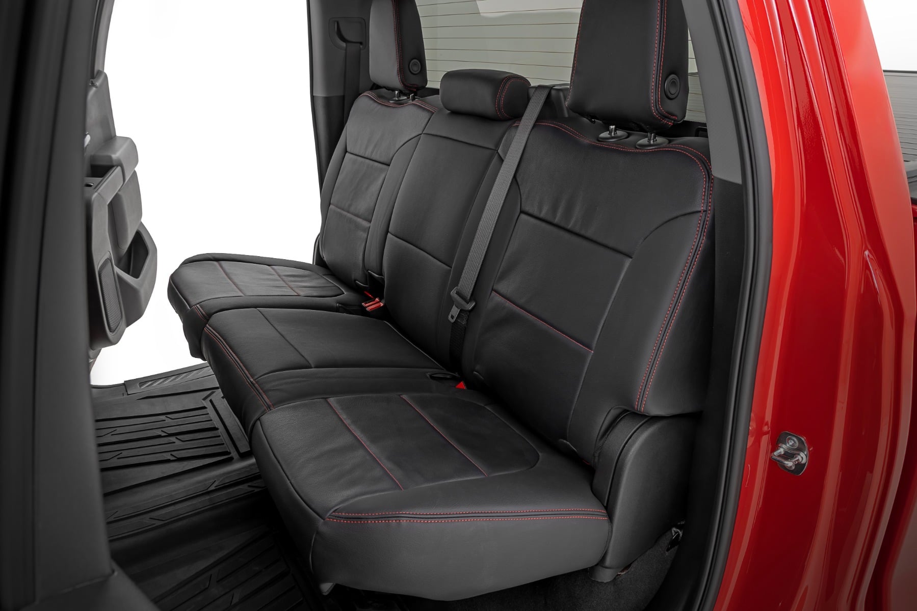 Leather Seat Covers FR Bucket RR 60/40 Chevy/GMC Sierra 1500 (19-25)/Silverado 1500 (19-26) Rough Country