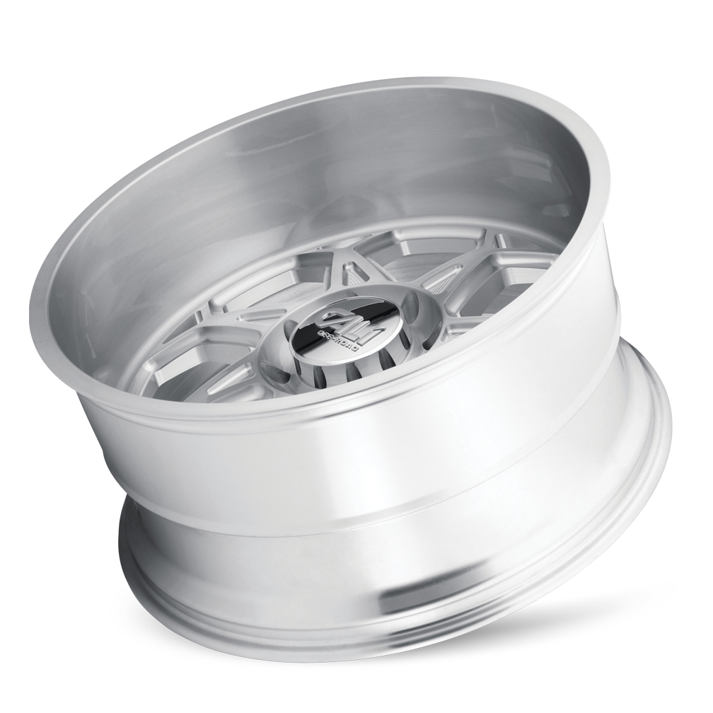 Cast Aluminum Wheels Sevenfold 9111 SL 22x12 Brushed Brushed Silver 8 On 170 Bolt Pattern -51 Offset Cali Offroad Wheels