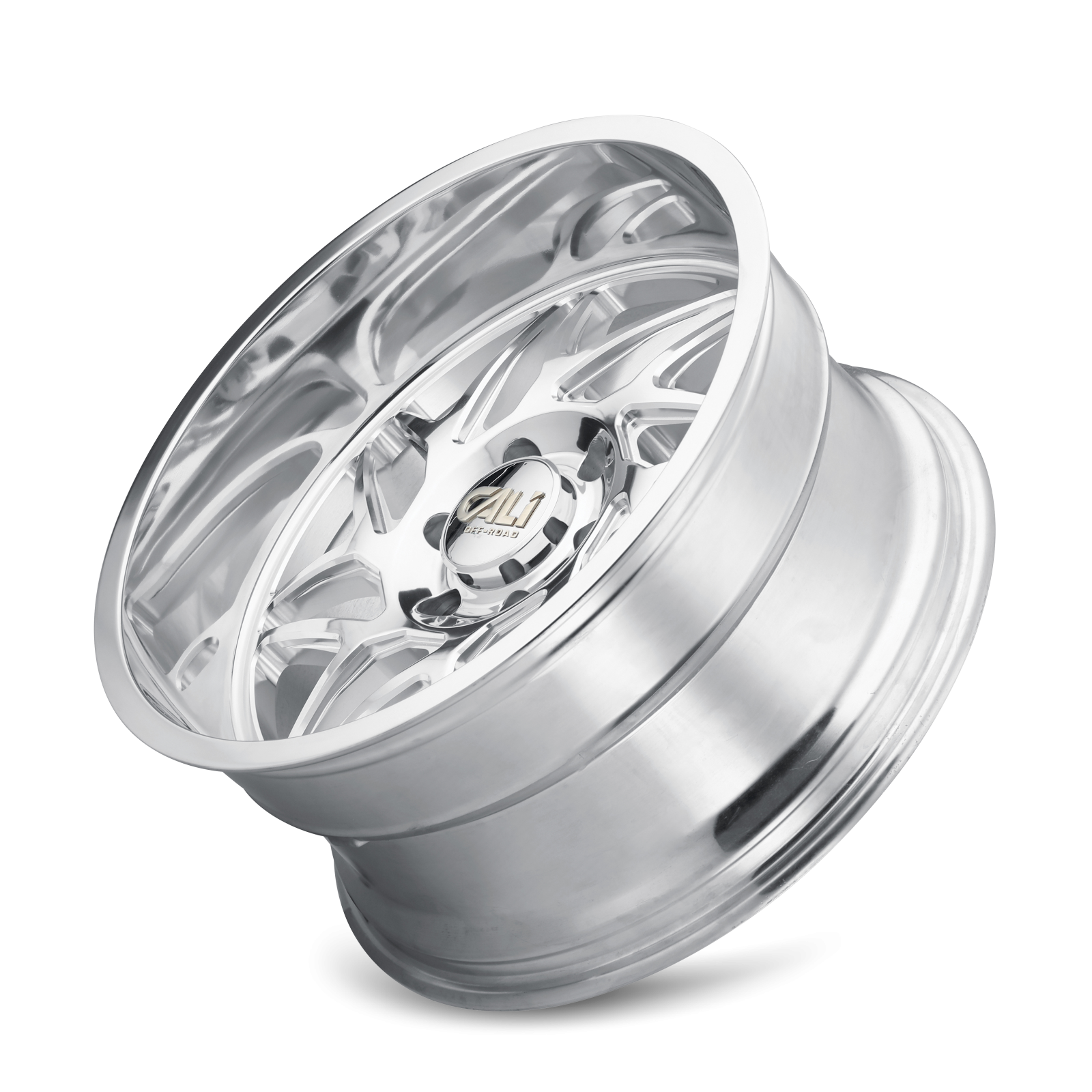 Cast Aluminum Wheels Gemini 9112 PO 20x12 Milled Spokes Polished 6 On 139.7 Bolt Pattern -51 Offset Cali Offroad Wheels