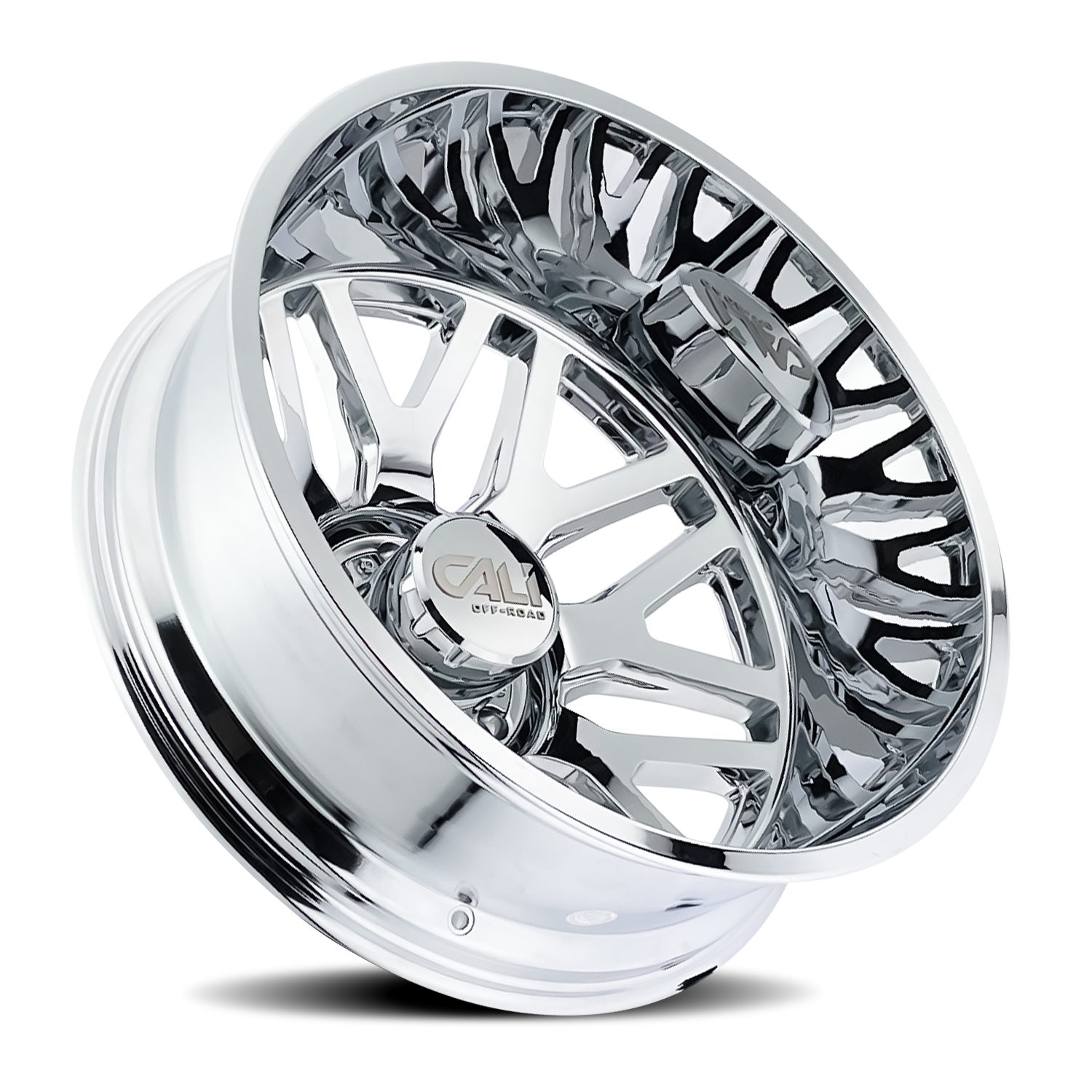Dually Wheels Invader Dually 9115D CH 24x8.25 Chrome 8 On 200 Bolt Pattern -232 Offset Cali Offroad Wheels