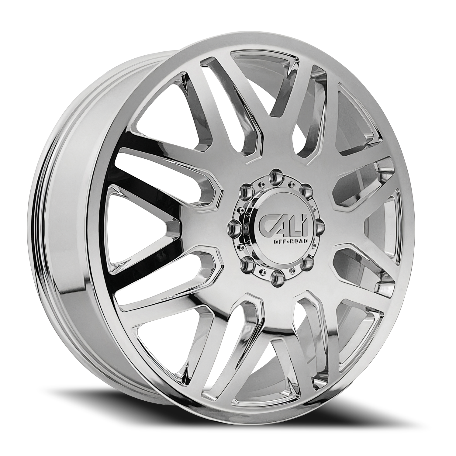 Dually Wheels Invader Dually 9115D CH 24x8.25 Chrome 8 On 210 Bolt Pattern 115 Offset Cali Offroad Wheels