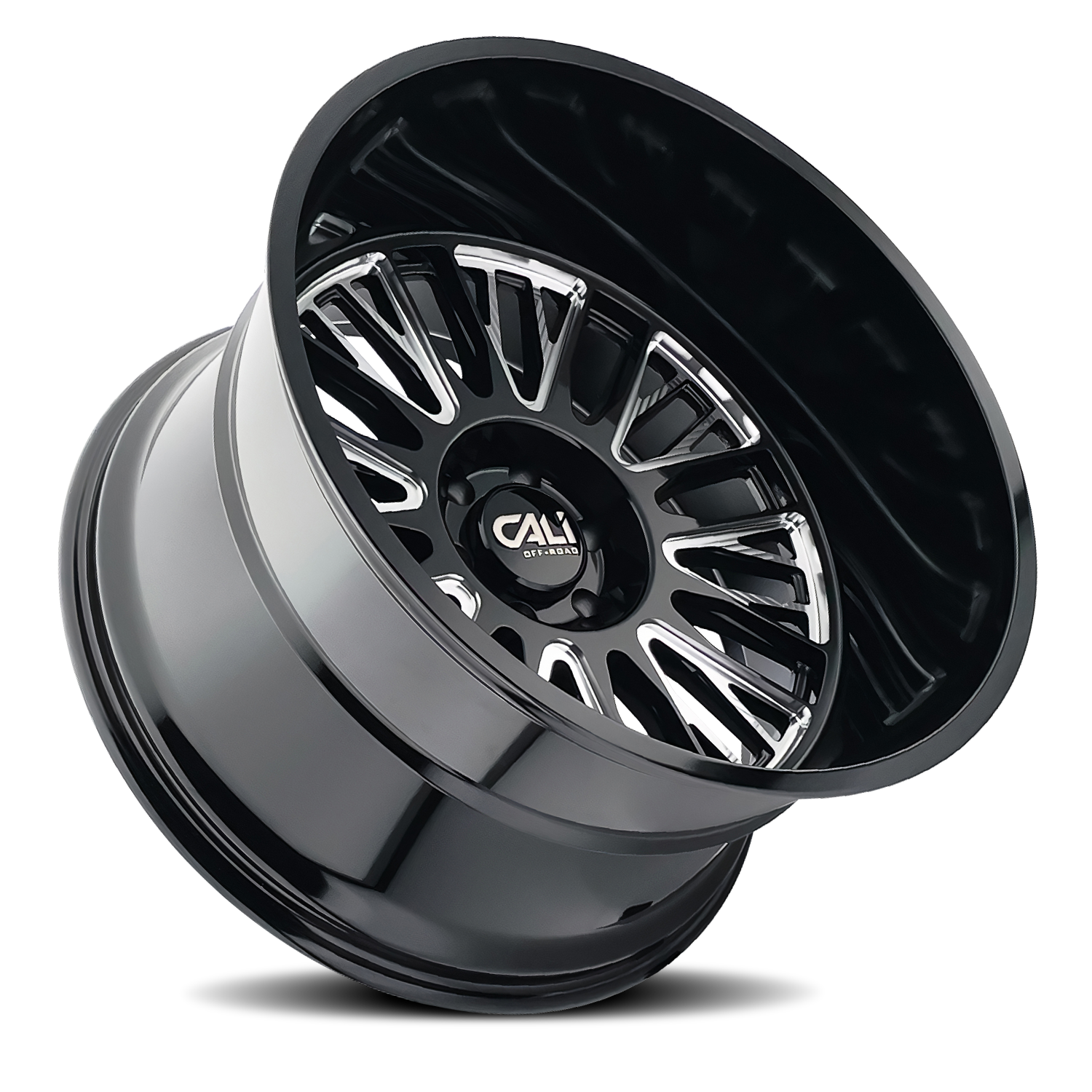 Cast Aluminum Wheels Vertex 9116 BM 26x14 Milled Gloss Black 6 On 139.7 Bolt Pattern -76 Offset Cali Offroad Wheels