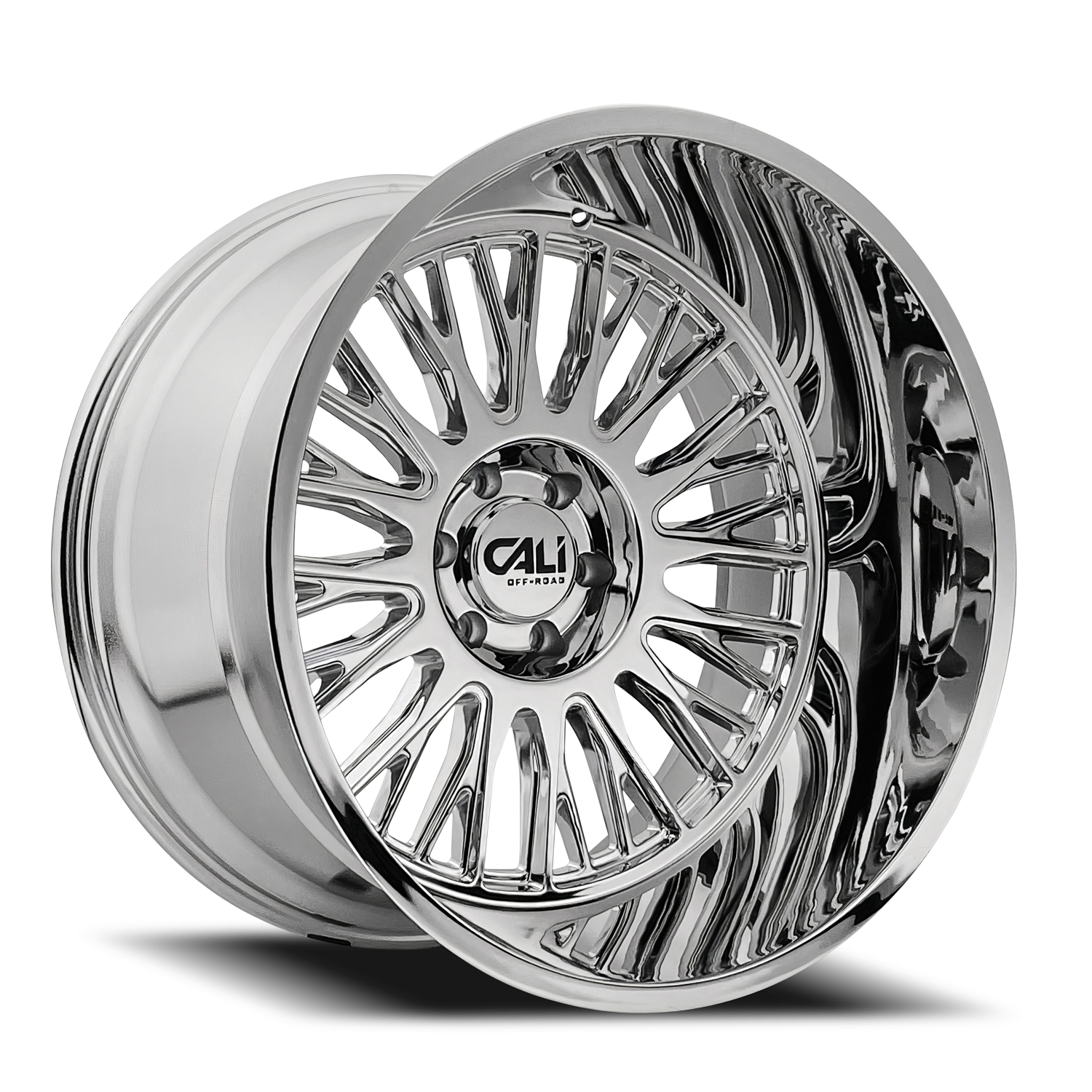 Cast Aluminum Wheels Vertex 9116 CH 26x14 Chrome 6 On 139.7 Bolt Pattern -76 Offset Cali Offroad Wheels