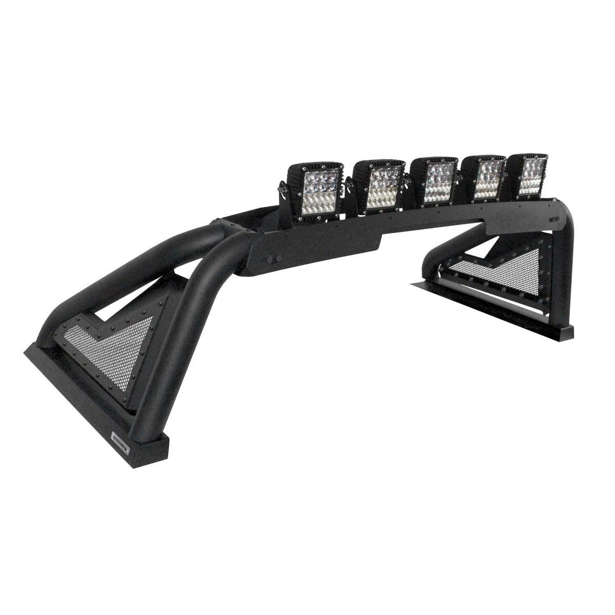 Sport Bar 2.0 with Power Actuated Retractable Light Mount Textured Black 2019-2025 Silverado 1500 Go Rhino