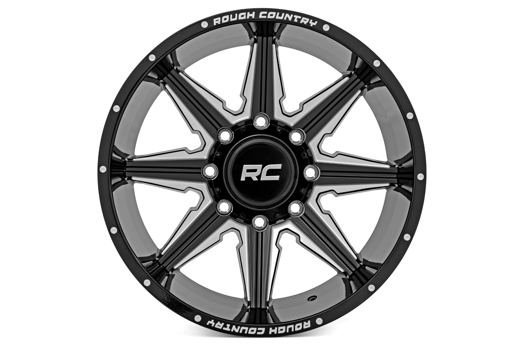 91M Series Wheel One-Piece Gloss Black 20x12 Rough Country