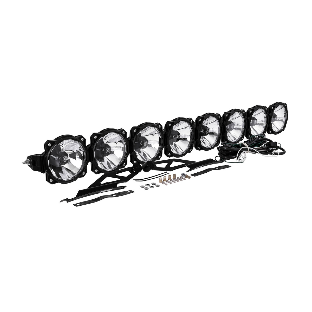 KC HiLiTES PRO6 GRAVITY LED 50IN 8LT COMBO SYS TACO - 91331