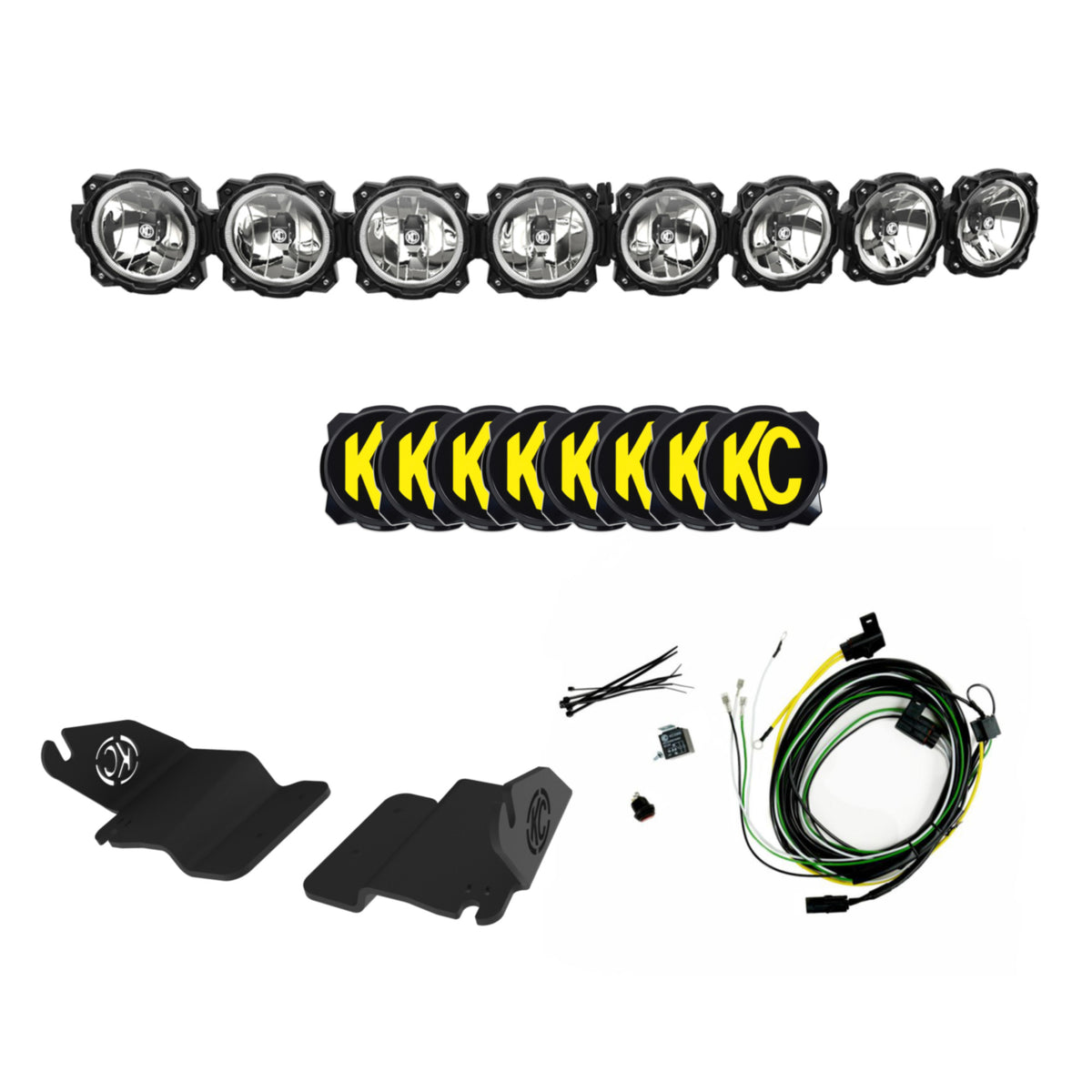 KC HiLiTES PRO6 GRAVITY LED 50IN 8LT COMBO BRONCO - 91338