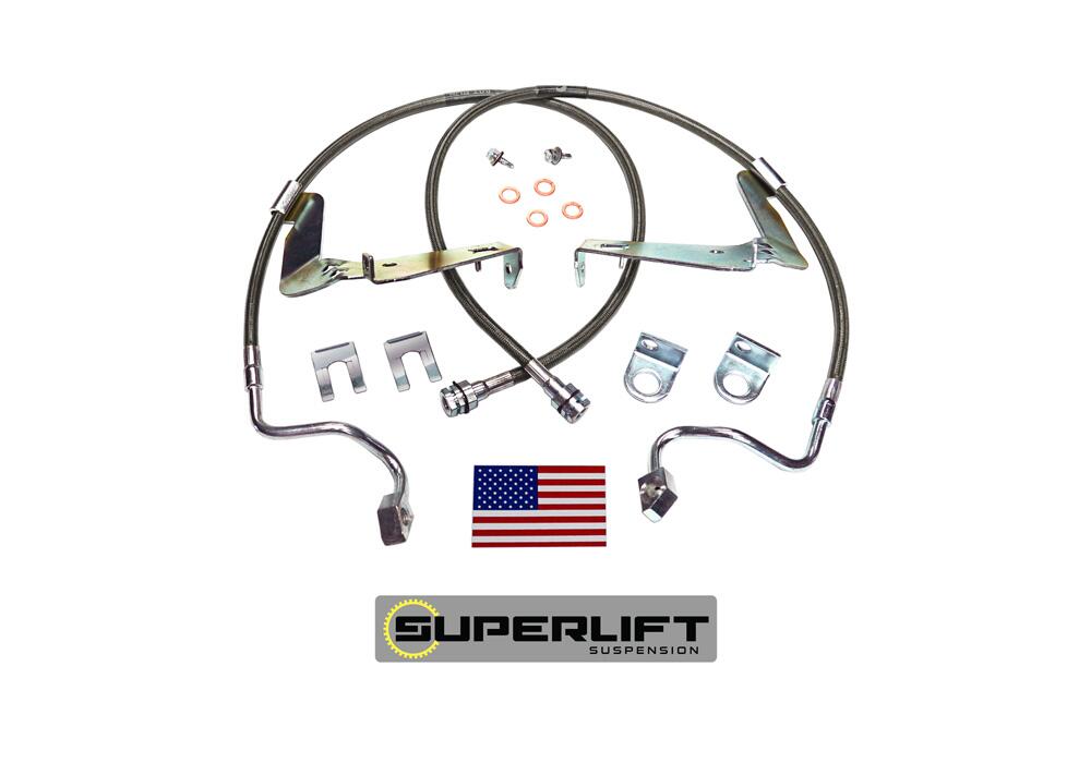 Bulletproof Brake Hose Front 2008-2010 Ford F-250 and F-350 with 6-10 Inch Lift Kit Superlift