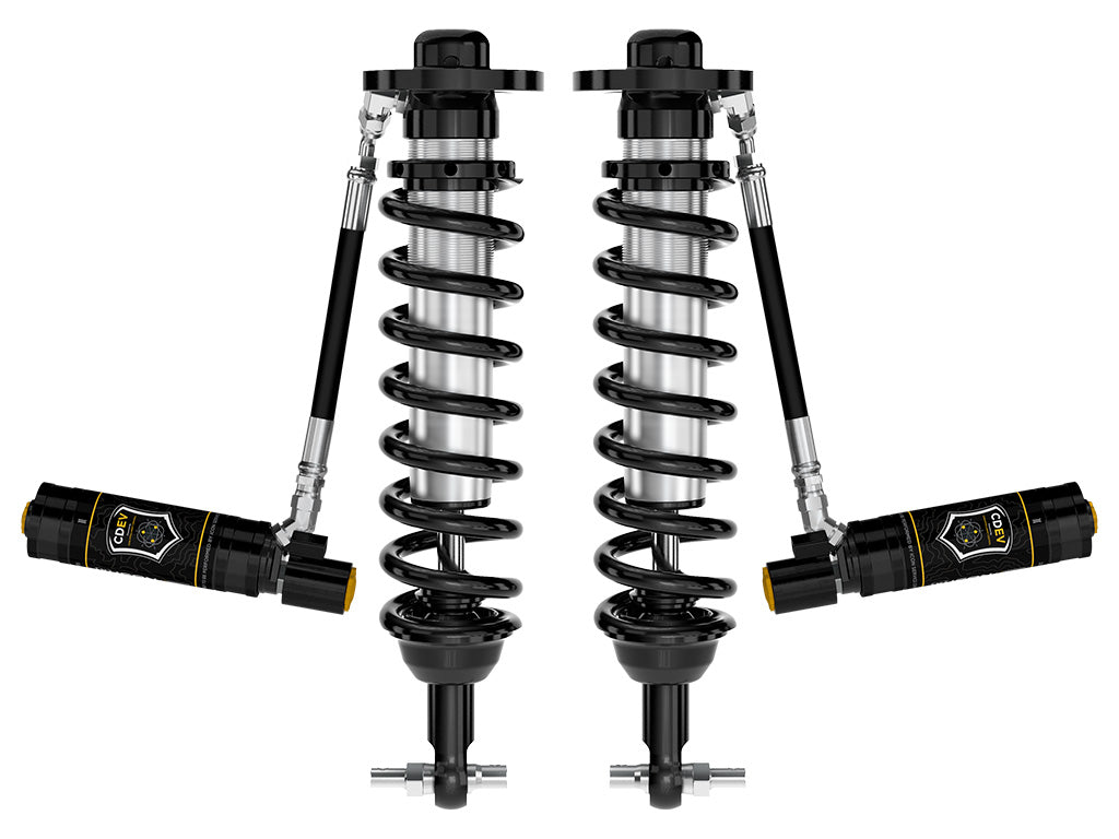 2021-2024 Ford F-150 4WD 0-2.75 Inch Lift Front V.S. 2.5 Series Coilovers Remote Reservoir W/ CDEV Pair Icon Vehicle Dynamics