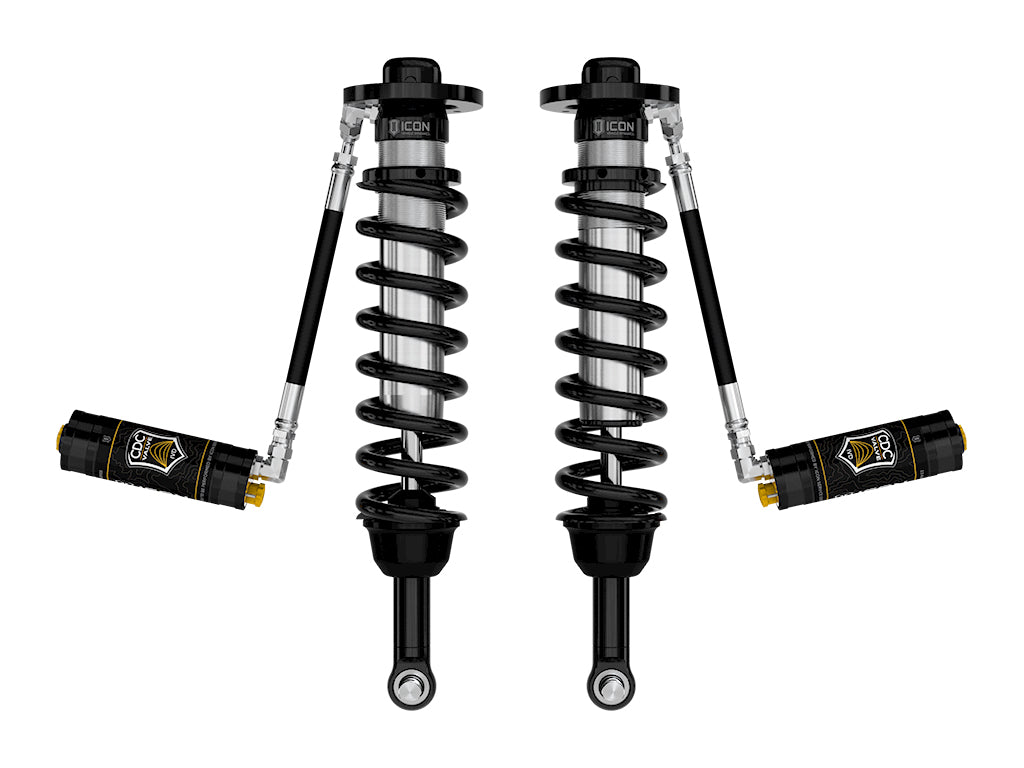 2021-2024 Ford F-150 4WD 2.75-3.5 Inch Lift Front V.S. 2.5 Series Coilovers Remote Reservoir W/ CDCV Pair Icon Vehicle Dynamics
