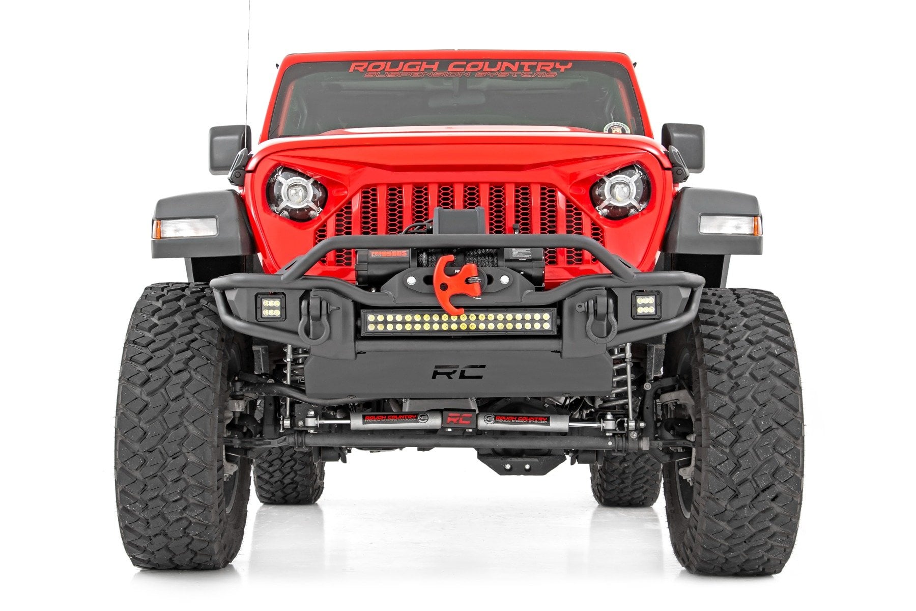 3.5 Inch Lift Kit C/A Drop FR D/S Non-Rubicon Jeep Wrangler Unlimited 4WD (24-26) Rough Country