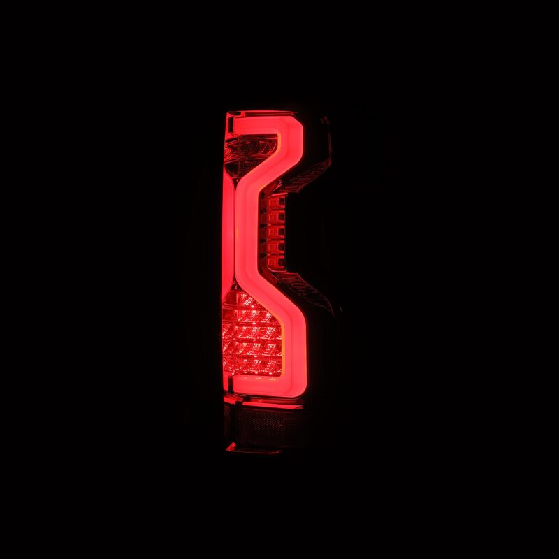 AlphaRex PRO-Series LED tail light for 2019-2023 Chevrolet Silverado models, featuring a sleek red smoke design.