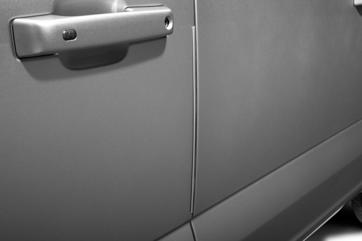 Door Edge Guards 4PC Set Carbonized Gray Crew Cab 21-26 Ford F-150 4 Door SuperCab / Ford F-150 SuperCrew Husky Liners
