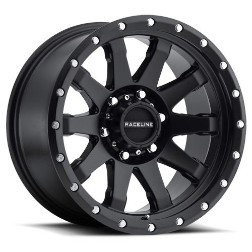 Aluminum Wheels 17x9 Clutch 934B Black Multi Spoke -12 Offset 5 on 127 Bolt Pattern 81 Bore Raceline