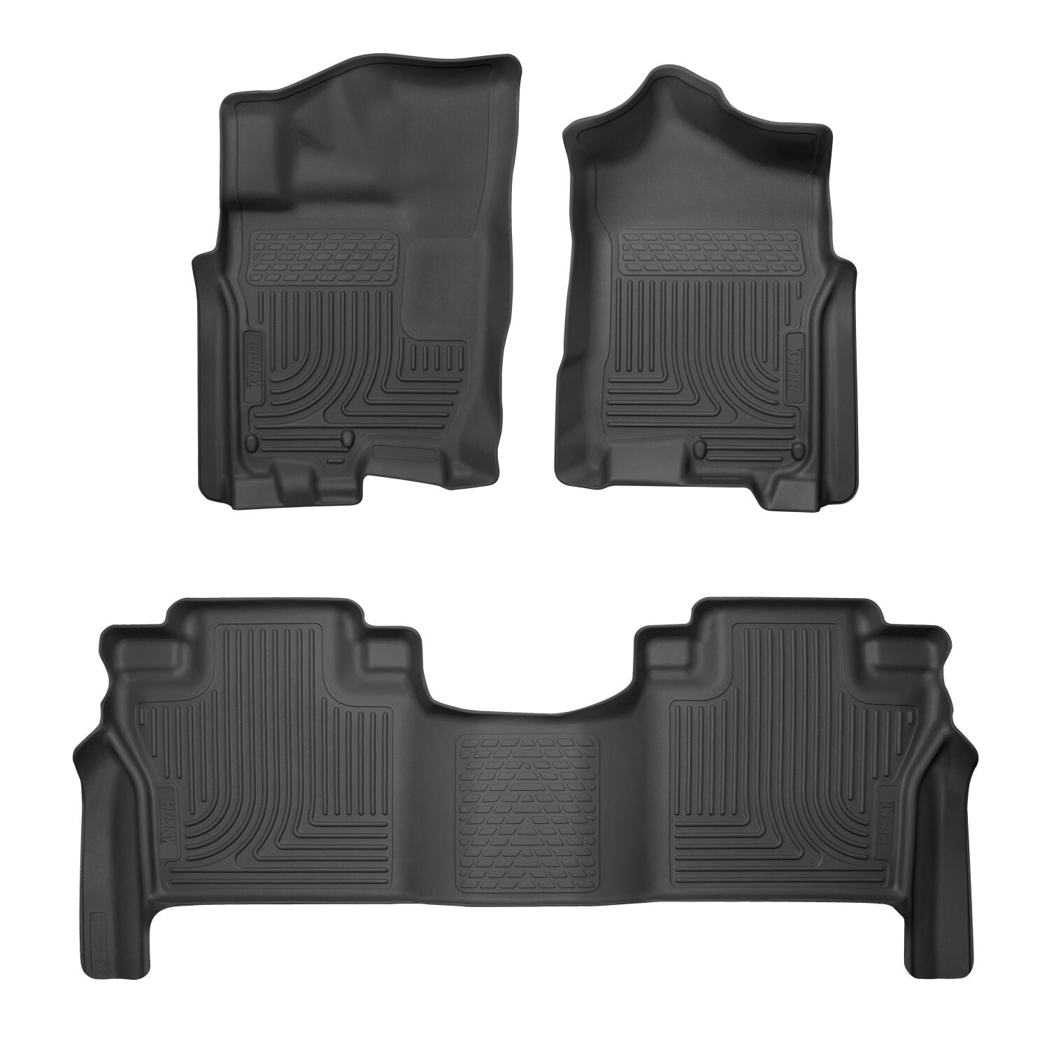 Weatherbeater Front & 2nd Seat Floor Liners For 2017-2019 TITAN XD Husky Liners