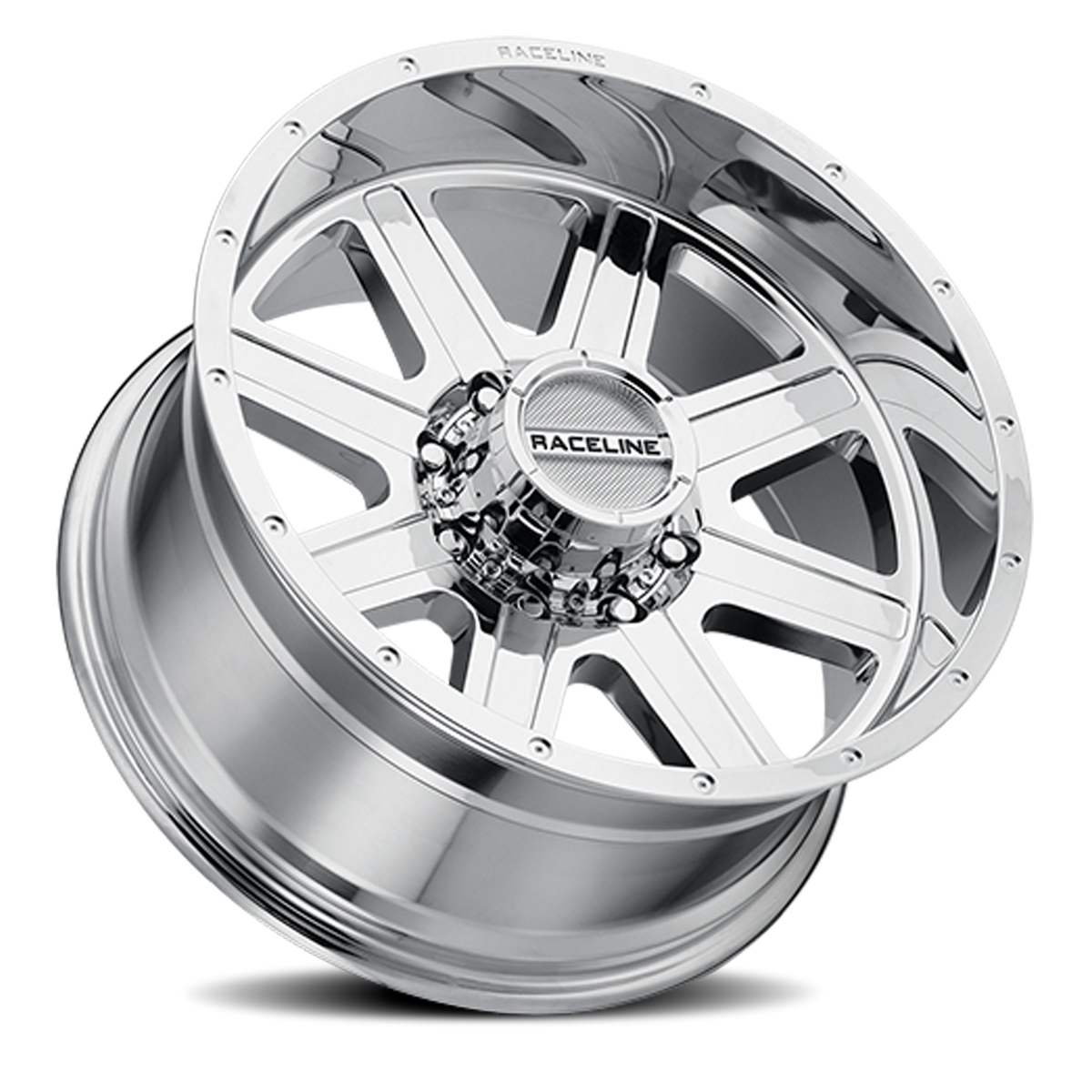 Aluminum Wheels 18x9 Hostage 940C Chrome 12 Offset 8 on 180 Bolt Pattern 124.2 Bore Raceline