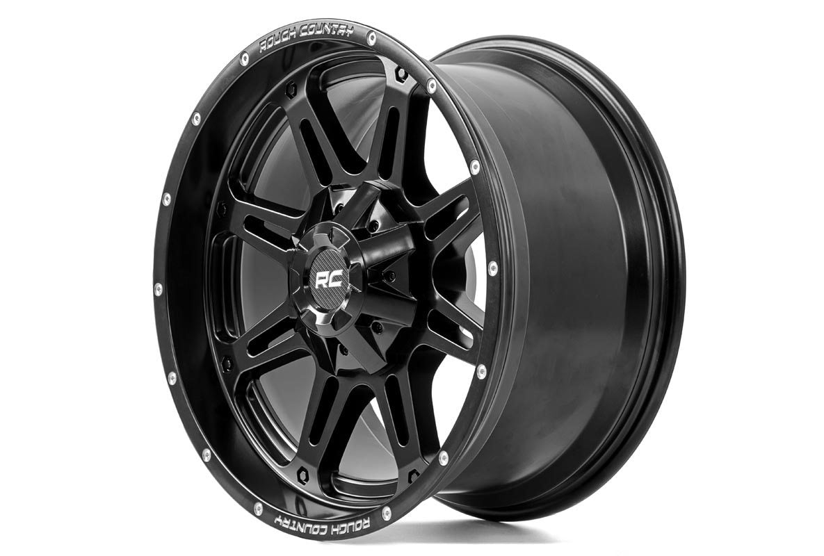 94 Series Wheel One-Piece Matte Black 20x10 8x170 -18mm Rough Country
