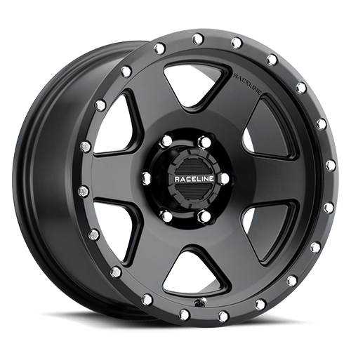 Aluminum Wheels 17x8 Boost 946B Satin Black 6 Spoke 35 Offset 6 on 120 Bolt Pattern 67.1 Bore Raceline