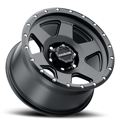 Aluminum Wheels 17x8 Boost 946B Satin Black 6 Spoke 35 Offset 6 on 120 Bolt Pattern 67.1 Bore Raceline