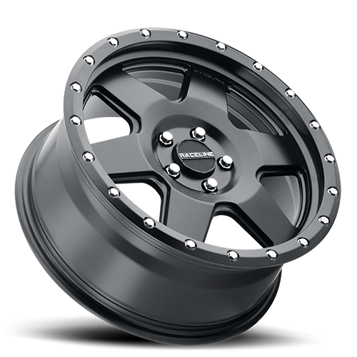 Aluminum Wheels 18x8 Boost 946B Satin Black 6 Spoke 35 Offset 5 on 114.3 Bolt Pattern 72.62 Bore Raceline