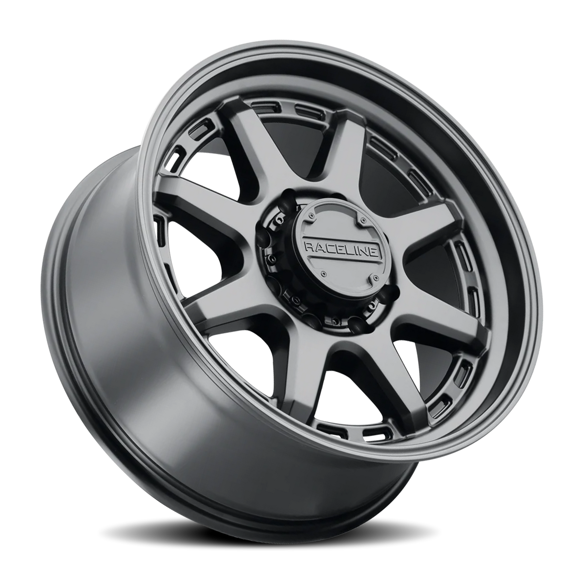 Aluminum Wheels 16x8 Scout 947B Satin Black -6 Offset 8 on 170 Bolt Pattern 125.2 Bore Raceline