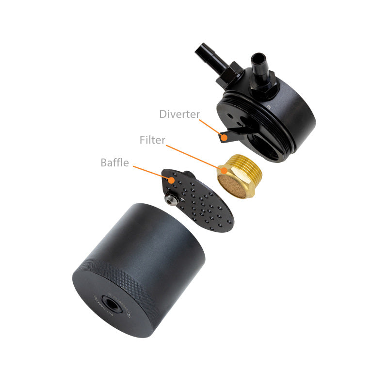 Mishimoto 15-17 Ford F-150 2.7L EcoBoost Baffled Oil Catch Can - Black