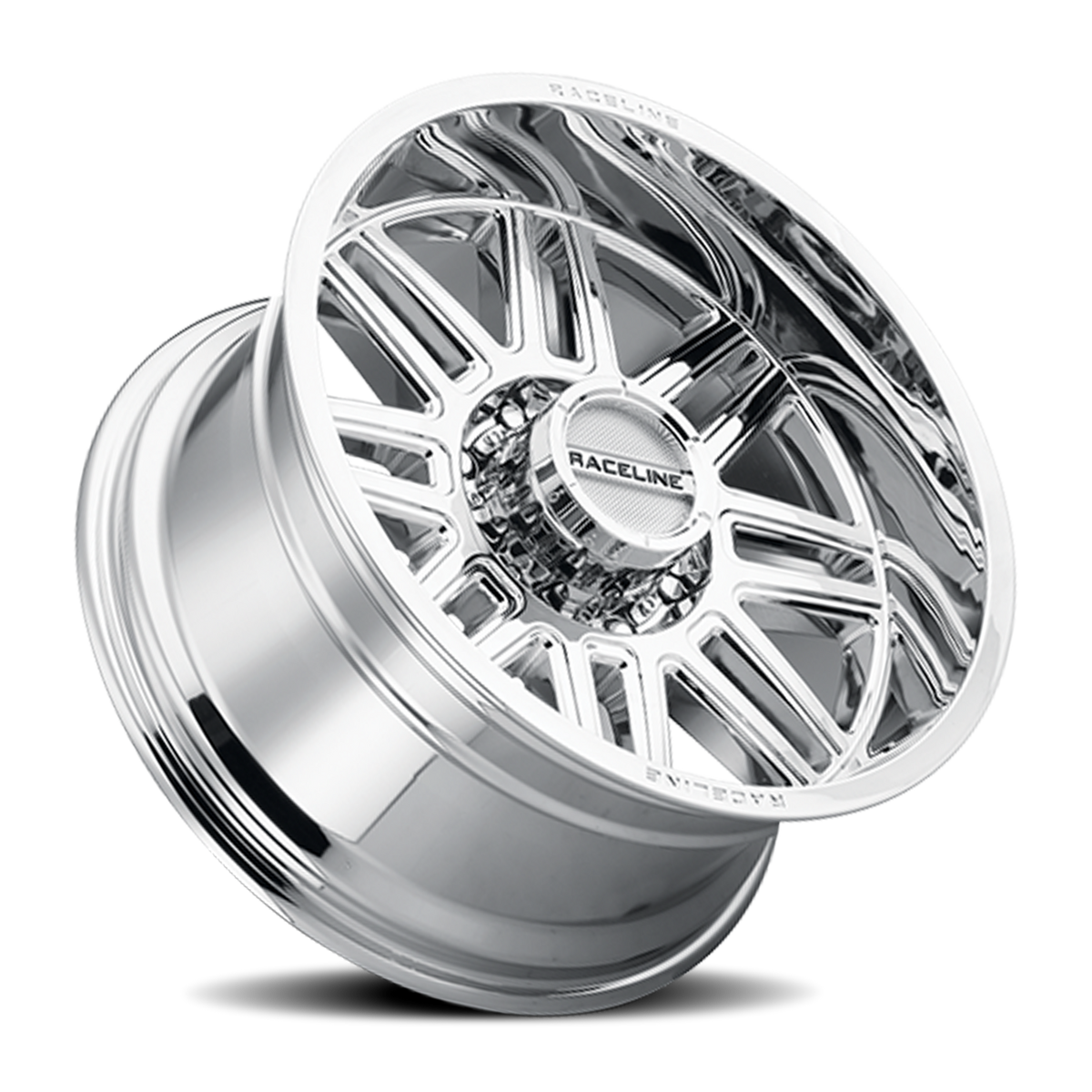Aluminum Wheels 17x8.5 Split 948C Chrome 18 Offset 5 on 139.7 Bolt Pattern 106.5 Bore Raceline
