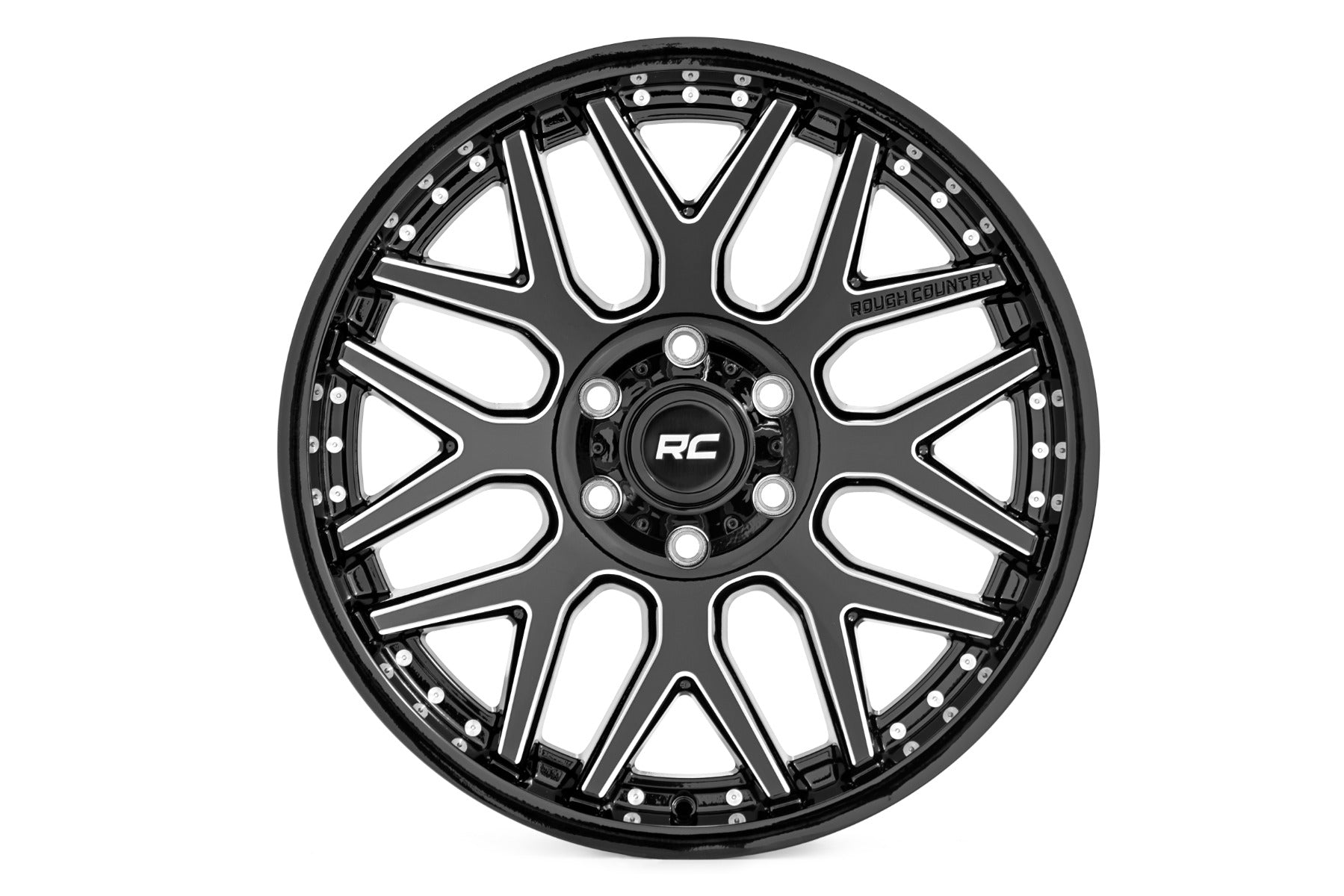 95 Series Wheel Machined One-Piece Gloss Black 20x10 Rough Country
