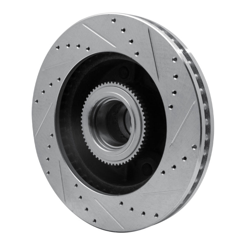 R1 06-12 Ford F-250 2WD (Super Duty) Front Left Drilled & Slotted Silver Brake Rotor