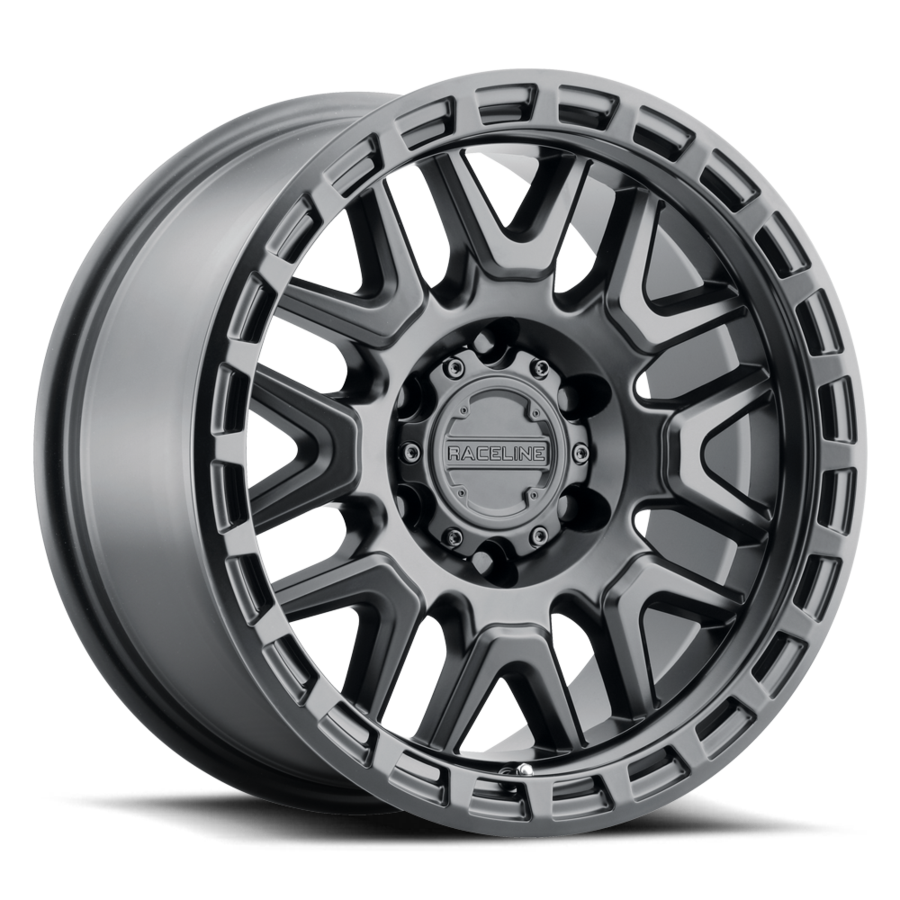 Aluminum Wheels 17x9 Krank 953B Satin Black -12 Offset 8 on 170 Bolt Pattern 125.2 Bore Raceline