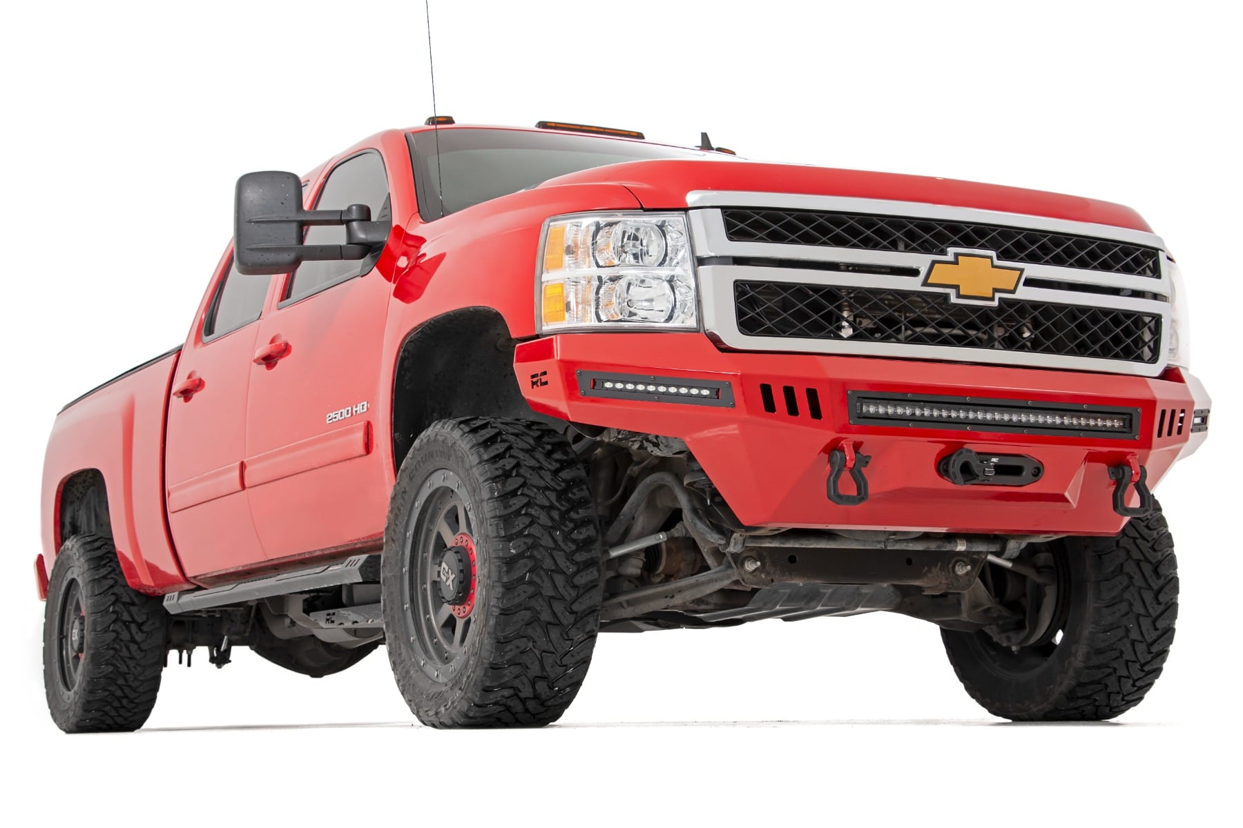 3.5 Inch Lift Kit Knuckle Vertex Red Silverado/Sierra 2500HD/3500HD (11-19) Rough Country