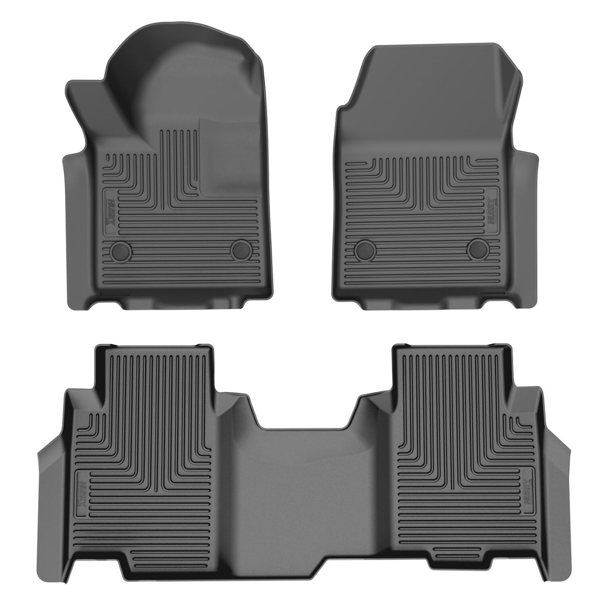 Weatherbeater - Front and 2nd Seat Floor Liners 96912 Black 24-27 Silverado/Sierra Husky Liners