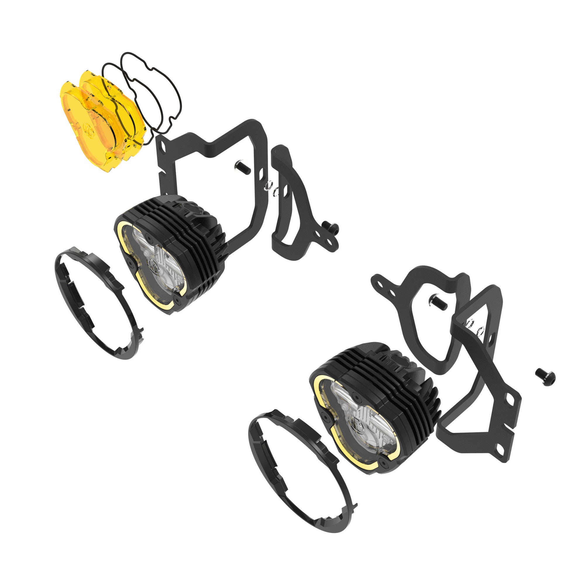 Flex Era 3 LED DM SAE Fog 2- Light Master Kt 18-24 Jeep Wrangler JL/Gladiator JT KC HiLiTES
