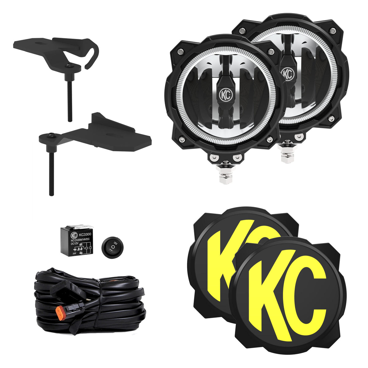 KC HiLiTES FLEX ERA 4 LED 5IN COMBO 2LT SYS 392 - 97166