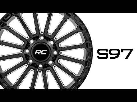 97 Series Wheel One-Piece Gloss Black 20x10 8x180 -19mm Rough Country