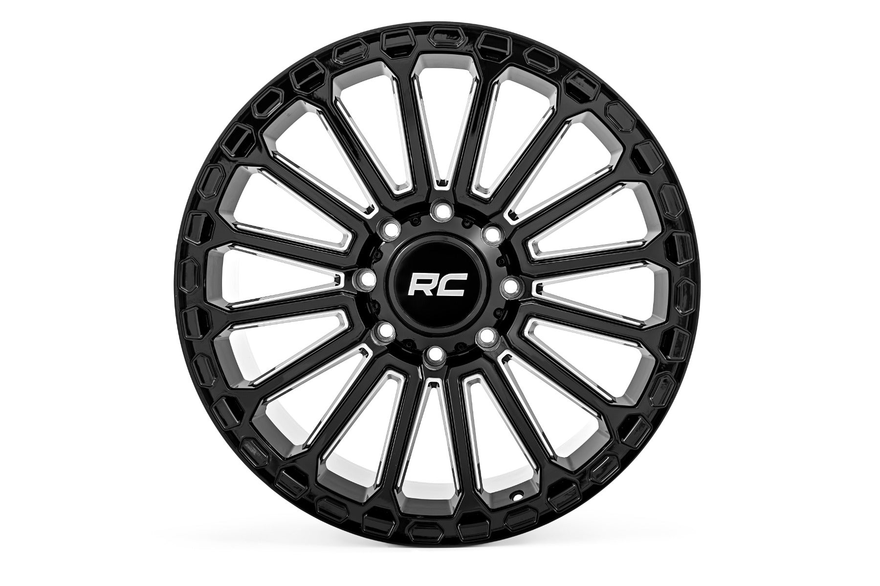97 Series Wheel One-Piece Gloss Black 20x10 8x180 -19mm Rough Country