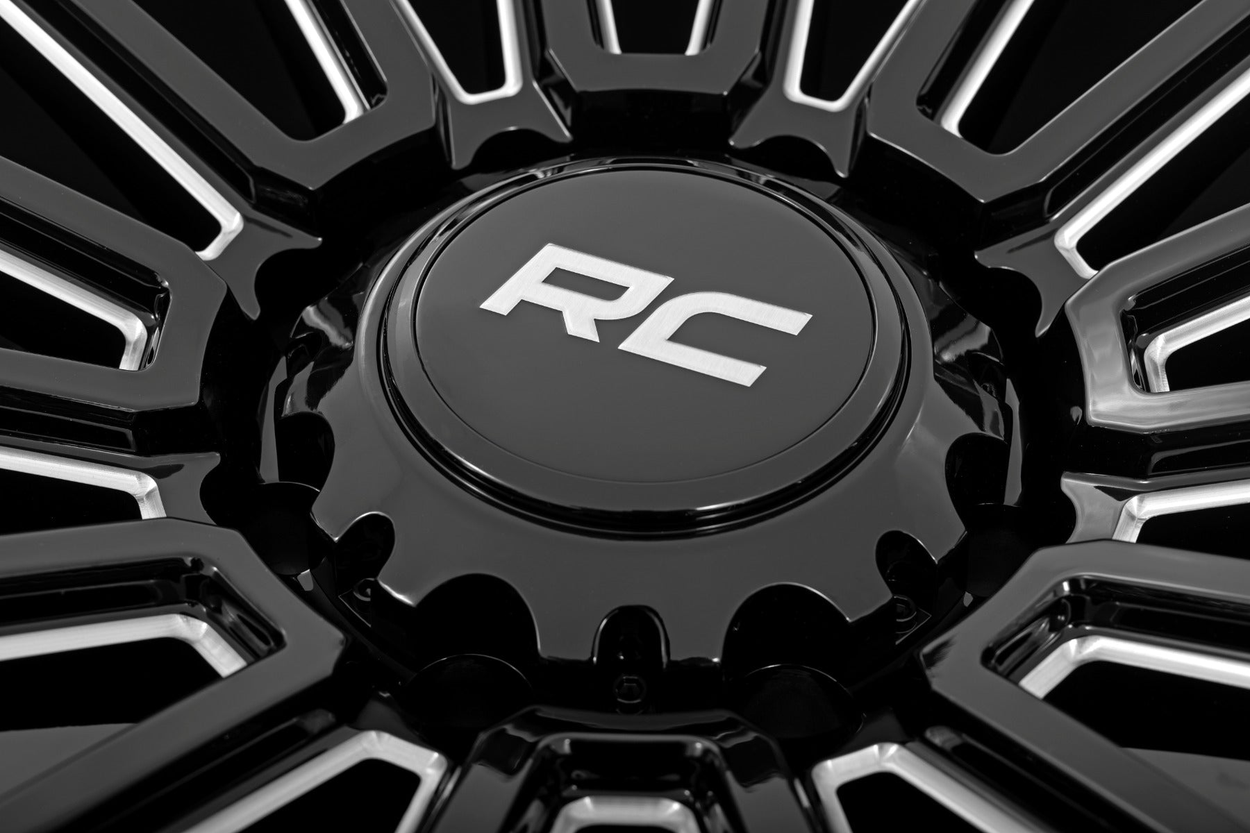 97 Series Wheel One-Piece Gloss Black 20x10 8x170 -19mm Rough Country