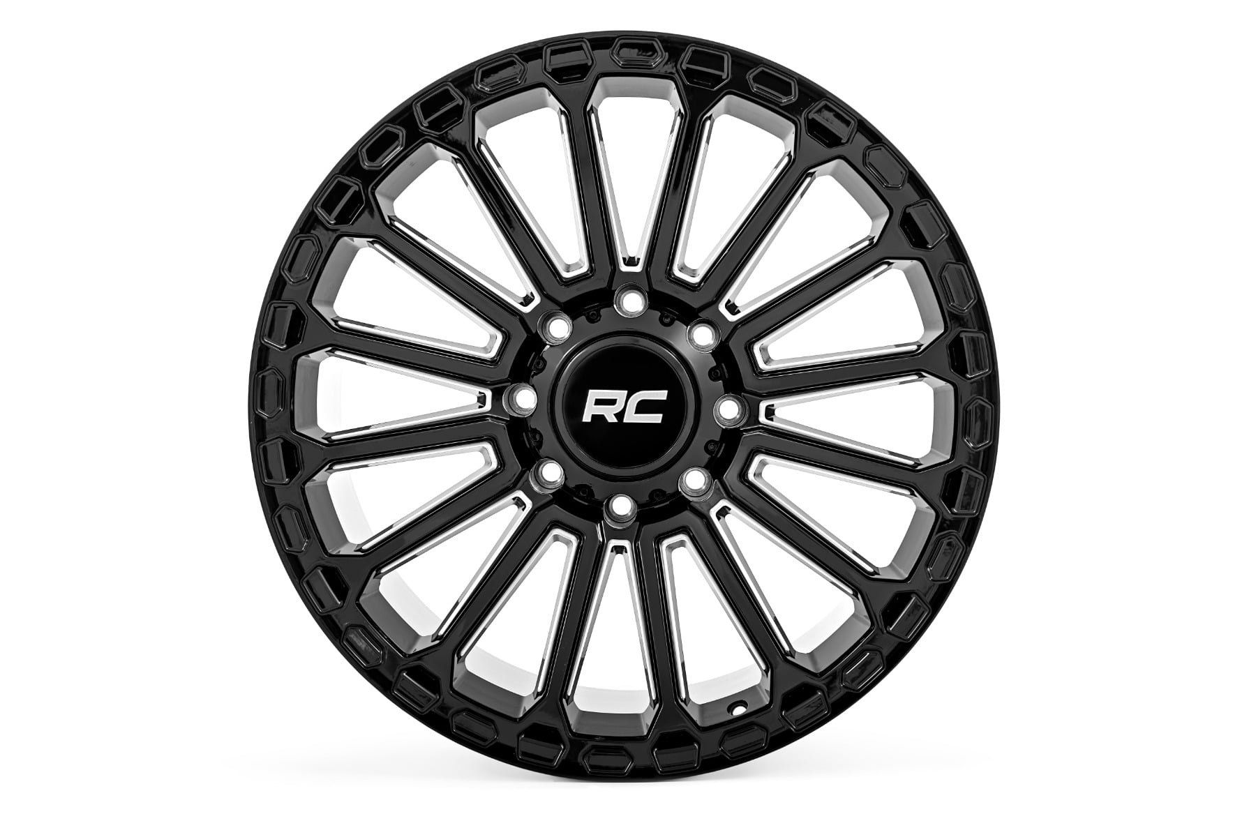 97 Series Wheel One-Piece Gloss Black 22x10 6x5.5 -25mm Rough Country